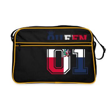 partner land king 01 prince Dominikanische Republi - Retro Tasche - Schwarz/Gold - Vorne