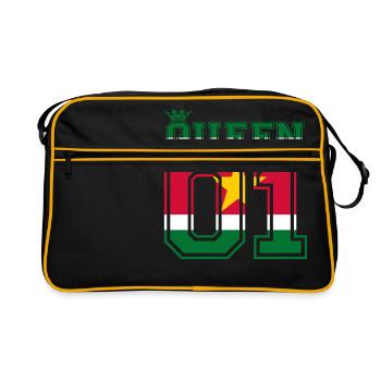 partner land king 01 prince Suriname - Retro Tasche - Schwarz/Gold - Vorne