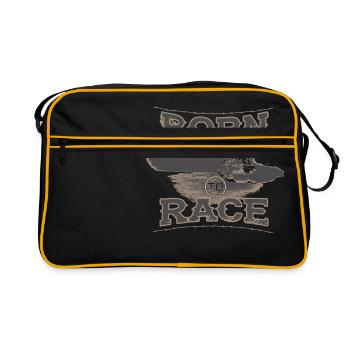 né pour la course tuning de course de course 2005 - Sac Retro - noir/or - Devant