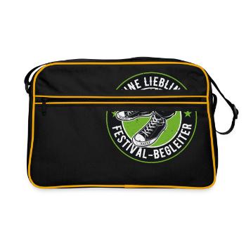 MEIN LIEBLINGS FESTIVAL BEGLEITER - Retro Tasche - Schwarz/Gold - Vorne