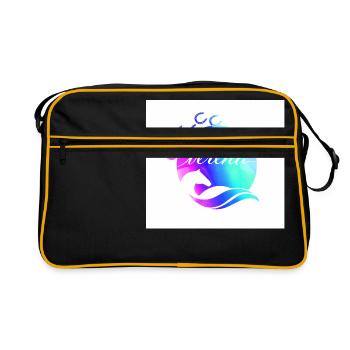 Verena Holzmann - Retro Tasche - Schwarz/Gold - Vorne