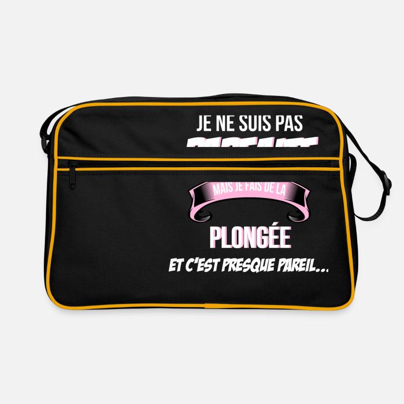 Plonge e cadeau humour - Sac Retro - noir/or
