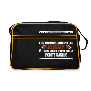 Les dieux Pelote basque cadeau - Sac Retro - noir/or - Devant