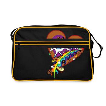 Sucre Unicorn pain d'épice arc-en- - Sac Retro - noir/or - Devant