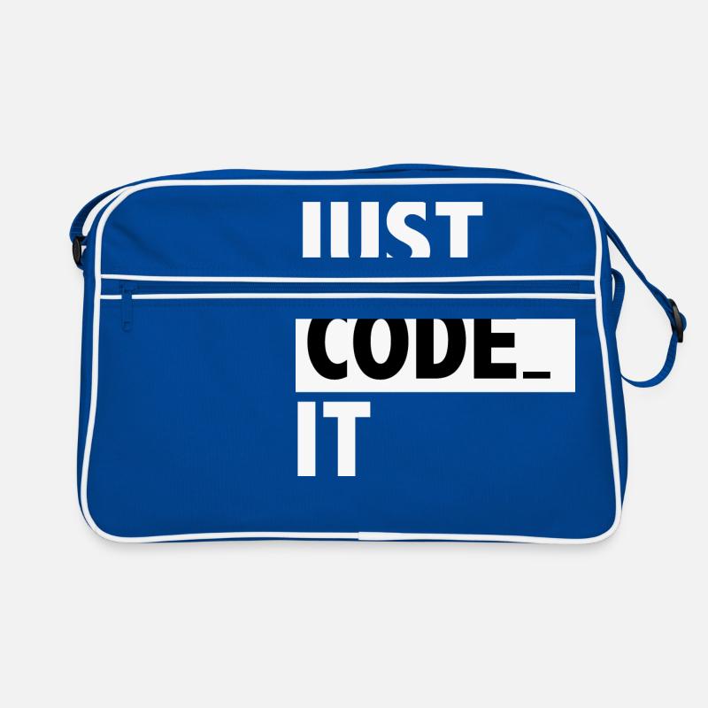 codieren es nur Retro Tasche