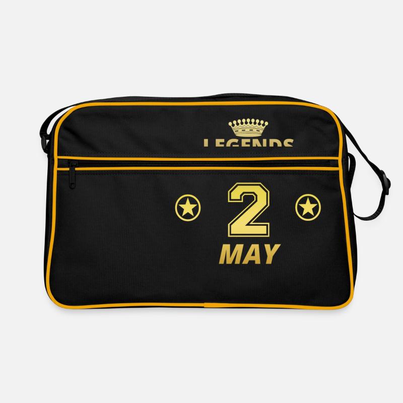 legends born geschenk geburtstag MAY 2 Retro Tasche