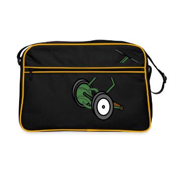 rasenmaeher lawn mower mowing machine4 - Retro Bag - black/gold - Front