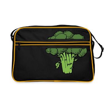 brocoli - Sac Retro - noir/or - Devant