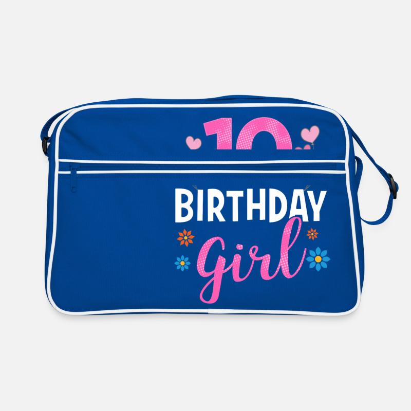 Fille d'anniversaire - 10 ans Sac Retro