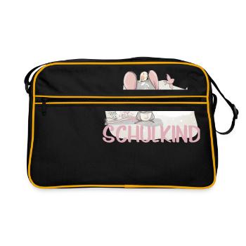 Schoolchild 2018 schooling mouse girl - Retro Bag - black/gold - Front