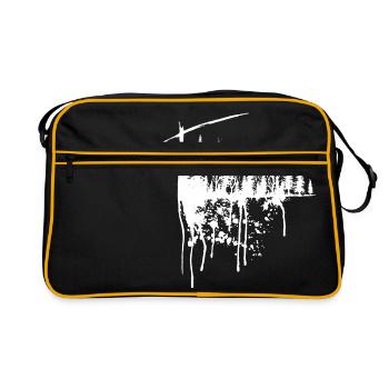 Forêts, arbres, nature - Sac Retro - noir/or - Devant
