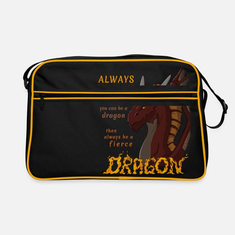 Always be a wild dragon Retro Bag