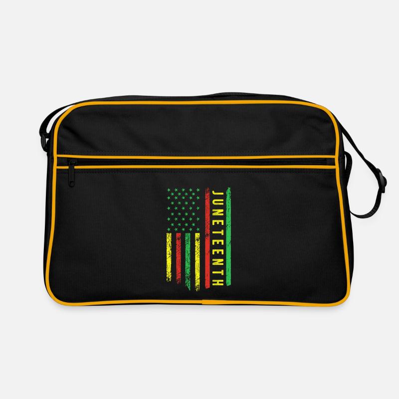 Juneteenth dans un drapeau pour l’histoire des Noirs africains Sac Retro