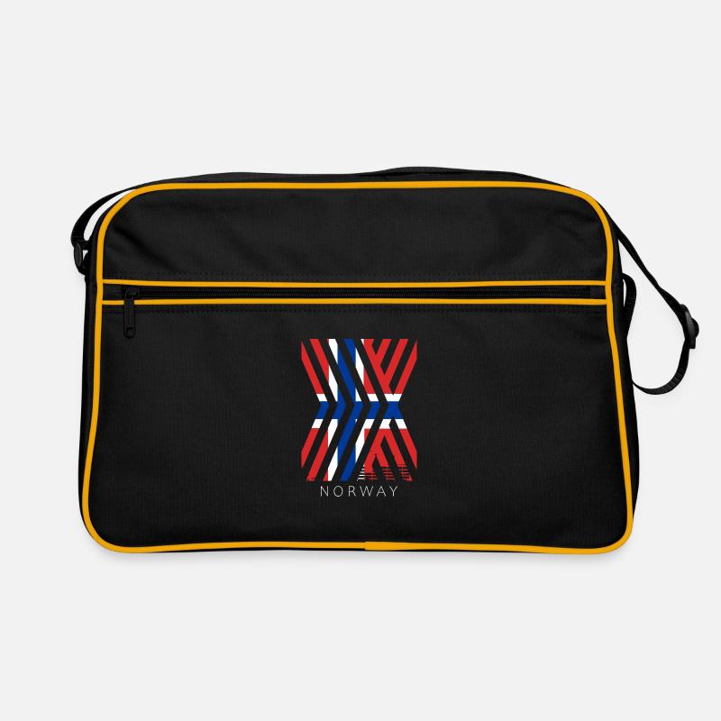 Drapeau de la Norvège Scandinavie Drapeau norvégien Sac Retro