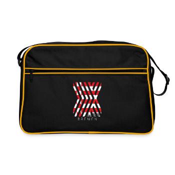 Bremen Flag Bremen Flag - Retro Bag - black/gold - Front