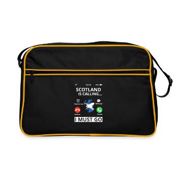 Scotland Flag Scottish flag Alba GB UK - Retro Bag - black/gold - Front