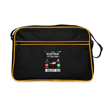 Austria Flag Austria Austrian flag AT - Retro Bag - black/gold - Front