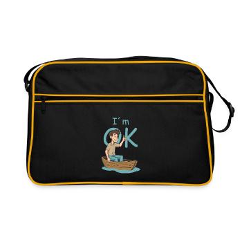 Seemann - Retro Tasche - Schwarz/Gold - Vorne