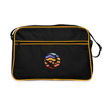Surfing Beach Surfer Surfing Summer Sea Lovers - Retro Bag - black/gold - Front