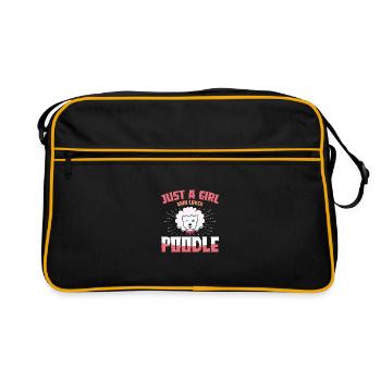 Juste une fille qui aime les caniches Amateurs de chiens Dogha - Sac Retro - noir/or - Devant