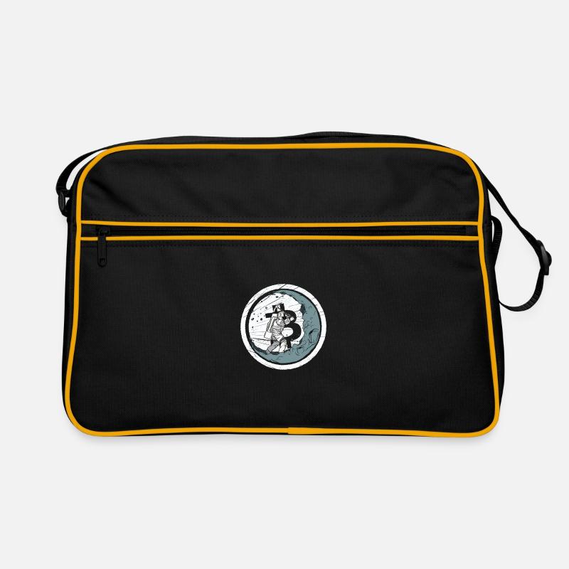 Funny Bitcoin Cryptocurrency Crypto Fun Love Retro Bag