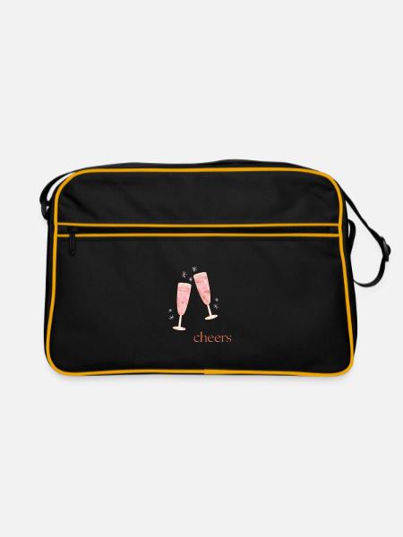 Cheers - Retro Bag - black/gold - Front