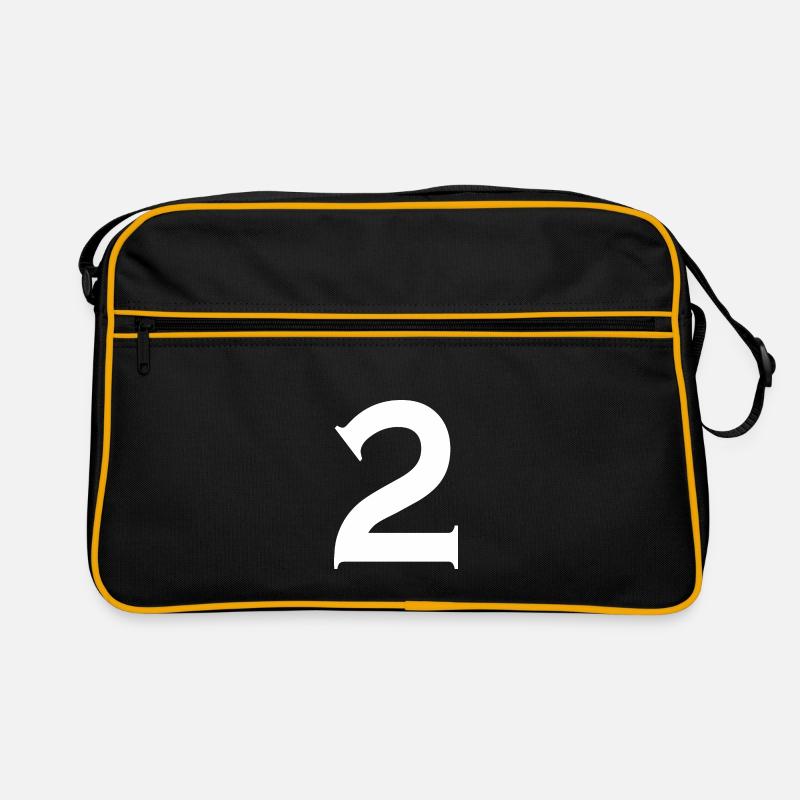 2 - Retro Tasche - Schwarz/Gold
