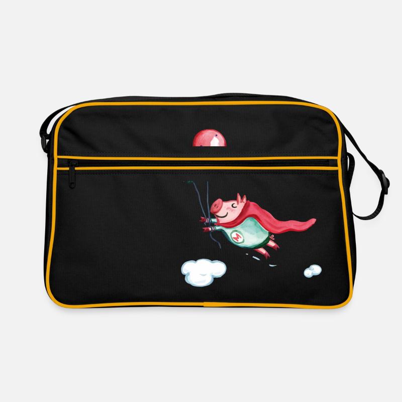Supermetti - Retro Bag - black/gold