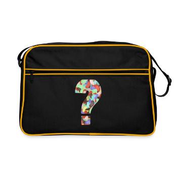 Jelly beans question mark sweets - Retro Bag - black/gold - Front