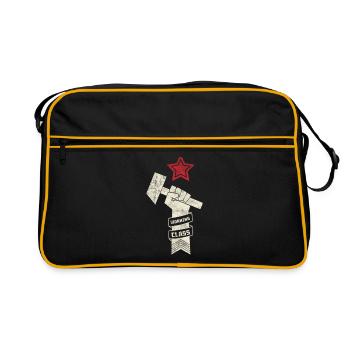Working class Sputnik Gagarin Russia Astronaut - Retro Bag - black/gold - Front