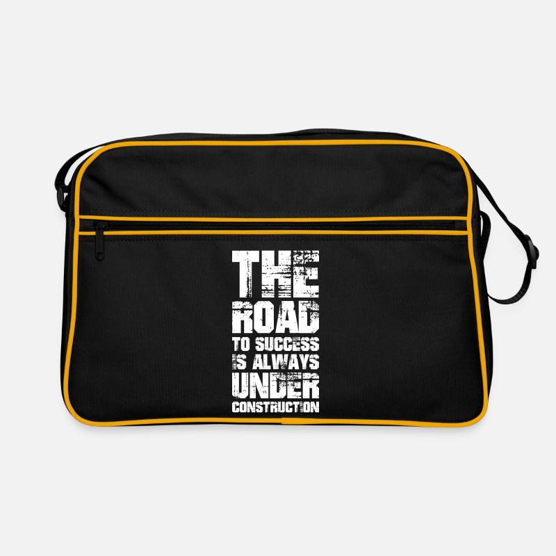The road to success is always under construction Retro Bag