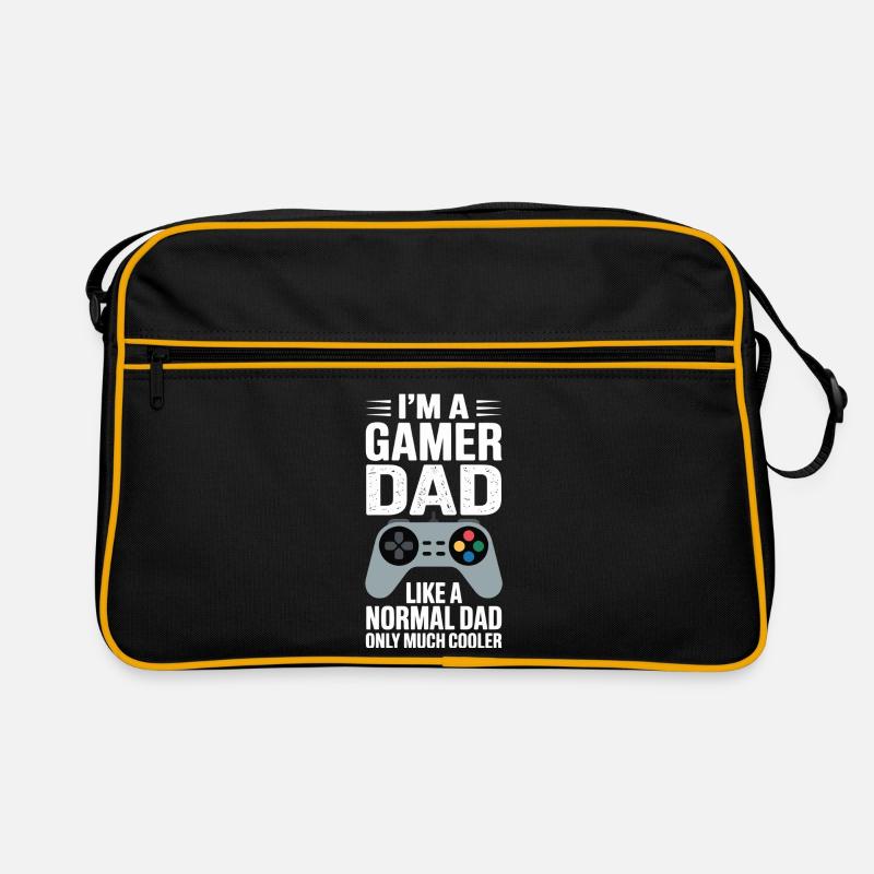 Papa gamer comme un père normal, mais plus cool Sac Retro