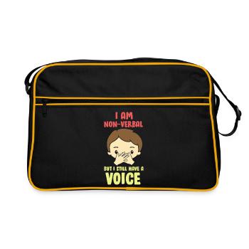Autisme Autisme Syndrome d’Asperger - Sac Retro - noir/or - Devant