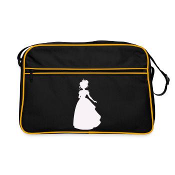 Princesse en robe de bal - Sac Retro - noir/or - Devant