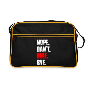 Non, je ne peux pas randonner bye randonner montagne alpinisme - Sac Retro - noir/or - Devant