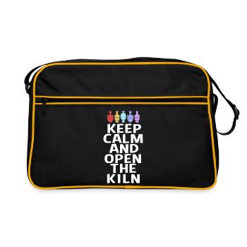 Töpferei - Retro Tasche - Schwarz/Gold - Vorne