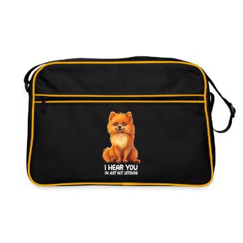 Dwarf spitz - Retro Bag - black/gold - Front