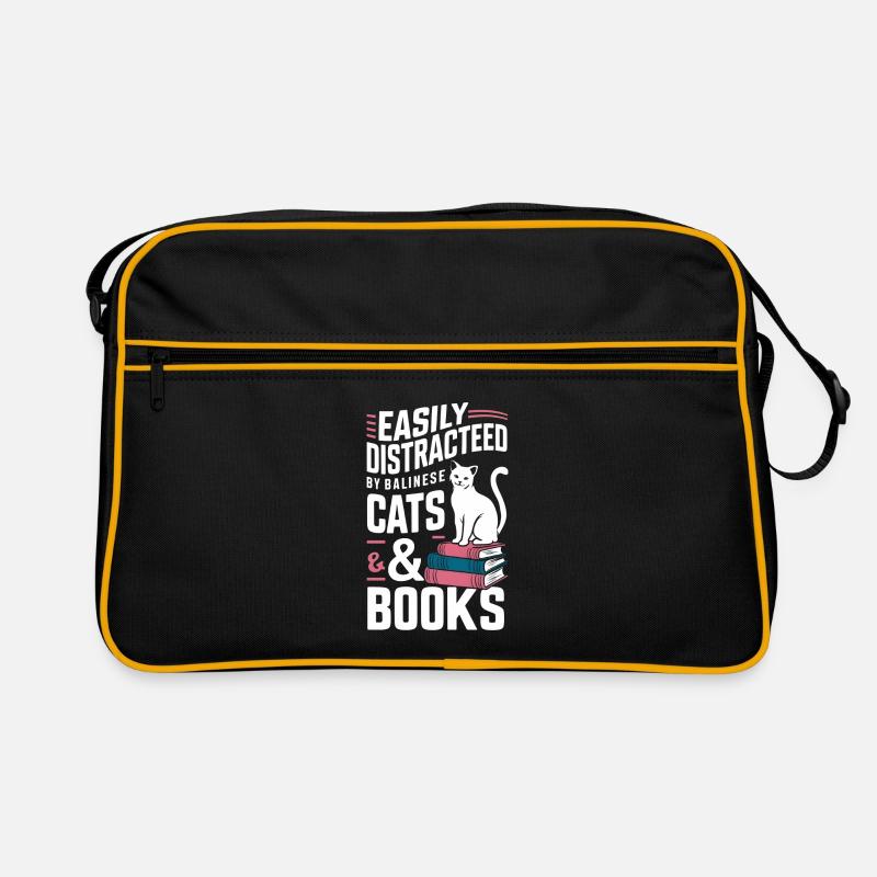 Katze Balinesische Geschenk Retro Tasche