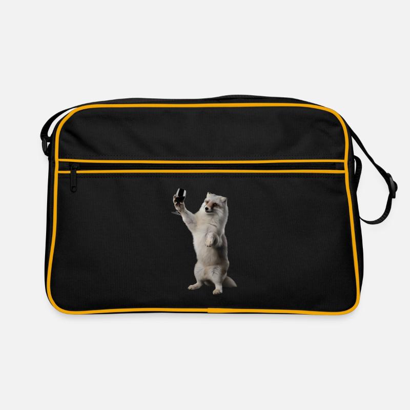 Polarfuchs Wein Retro Tasche