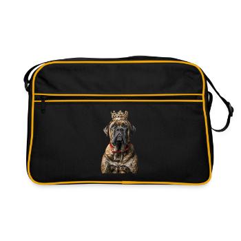 English Mastiff - Retro Bag - black/gold - Front