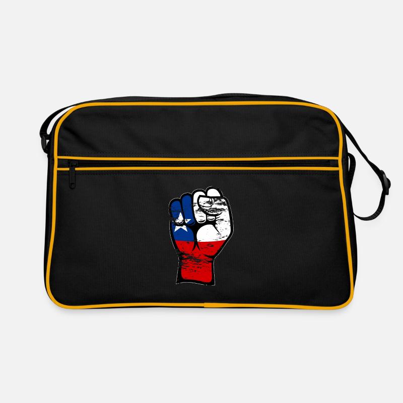 Drapeau du Chili poing icône de main utilisée Sac Retro