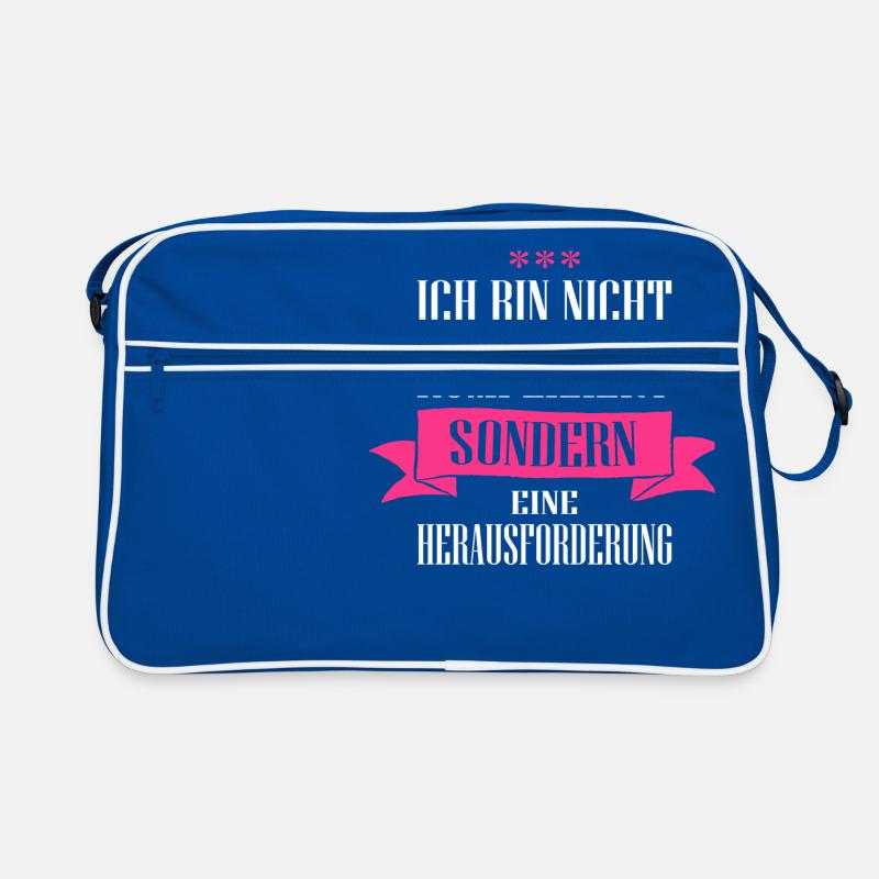 Ich bin nicht kompliziert Retro Tasche