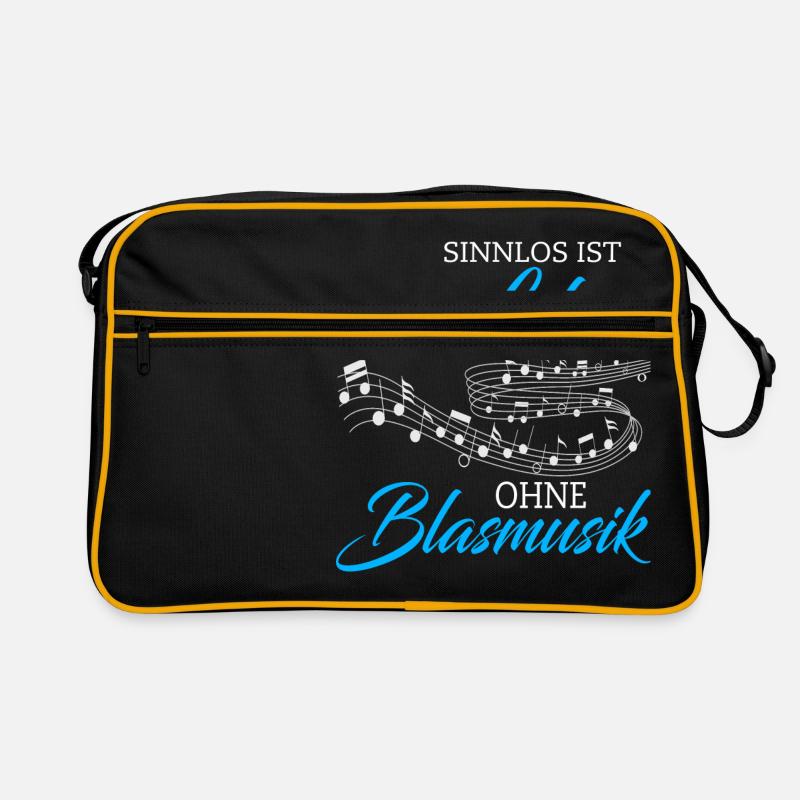 Blasmusik sinnlos ist ein Leben - Geschenk Retro Tasche