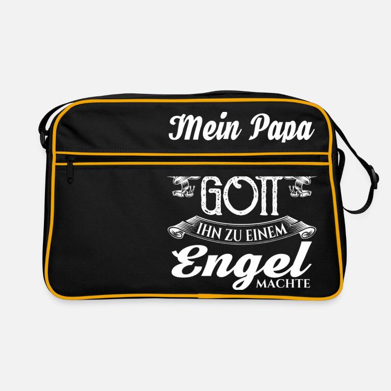 Papa war so toll, dass Gott ihn zum Engel machte Retro Tasche