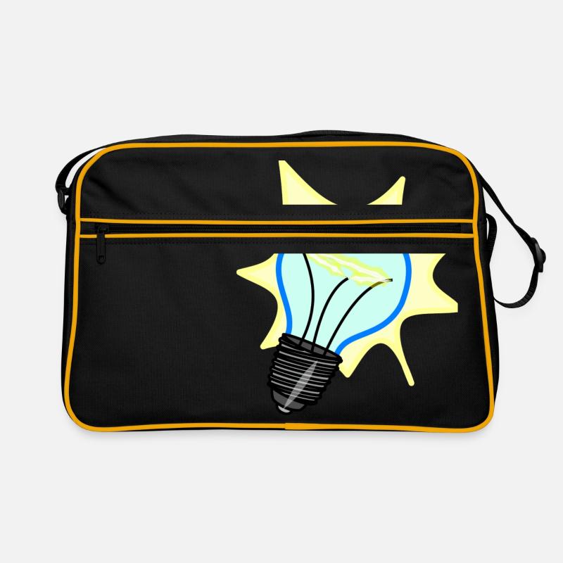 lightbulb light bulb gluehbirne gluehlampe lamp13 Retro Tasche
