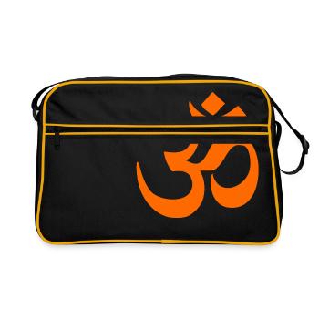 orange, om - Sac Retro - noir/or - Devant