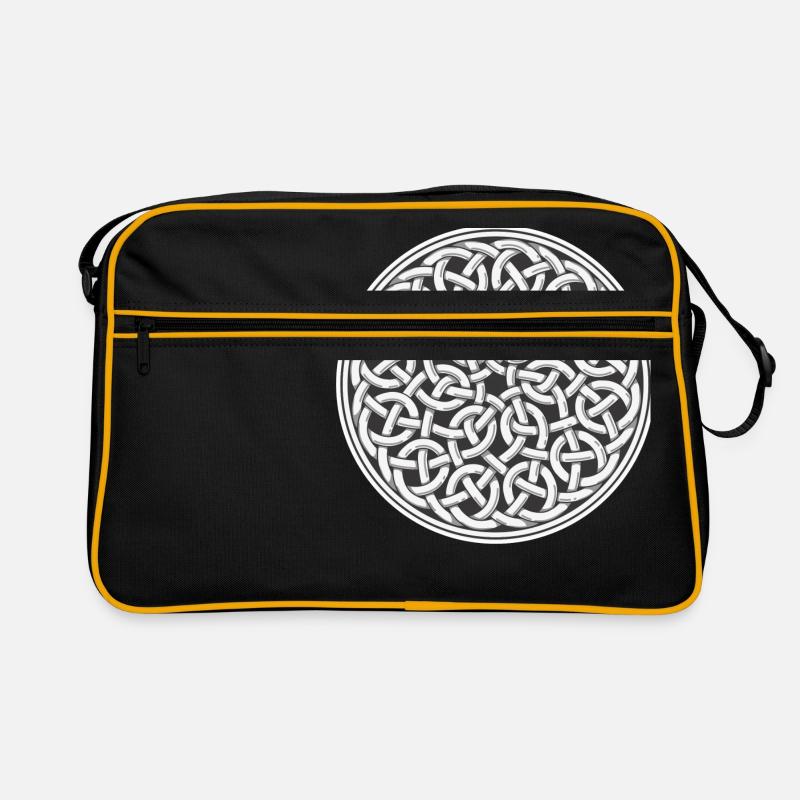 Celtic knot - Retro Bag - black/gold