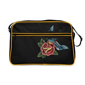 swallow - Retro Bag - black/gold - Front
