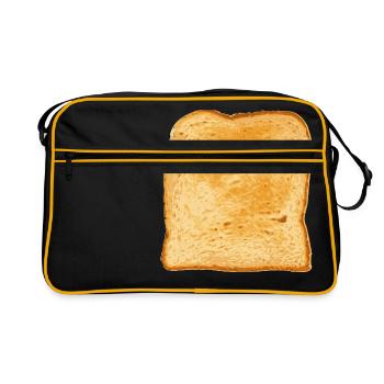 sandwich toast toaster breakfast breakfast1 - Retro Bag - black/gold - Front