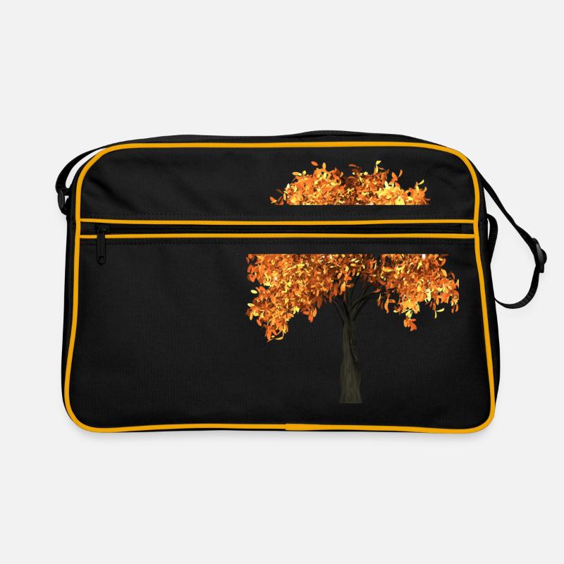 tree arbre blaetter automne branches isolée Sac Retro